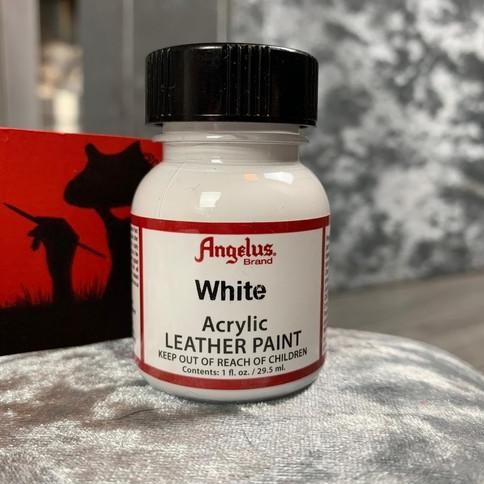 

TERMURAH - Angelus White Acrylic Leather Paint Cat Bahan Kulit 1 Oz 29ML USA
