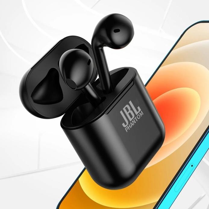 GS JBL Phantom TWS Bluetooth Earbuds Wireless Bluetooth Earphone Touch Control 9d Stereo Headset wit