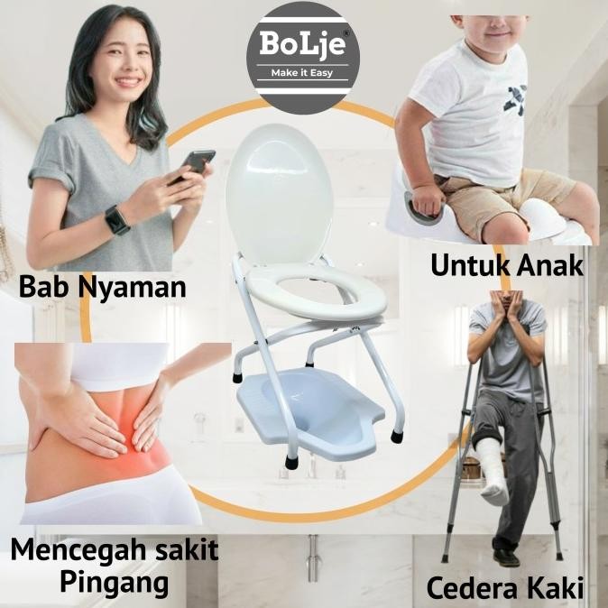 wc kursi toilet duduk portable lipat PPS