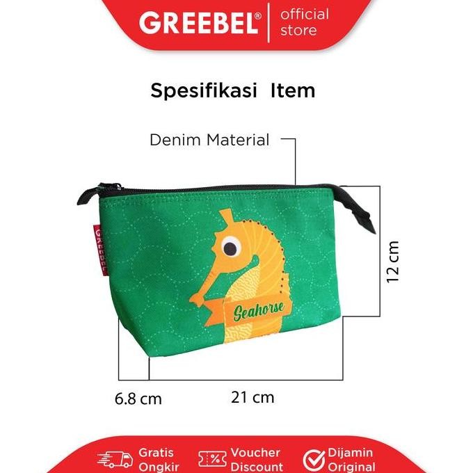 

Terbaru GREEBEL POUCH 0221-18 BAG /Tempat Pensil/Kotak Pencil Pen anak lucu cute warna warni / Penyimpanan Alat Tulis