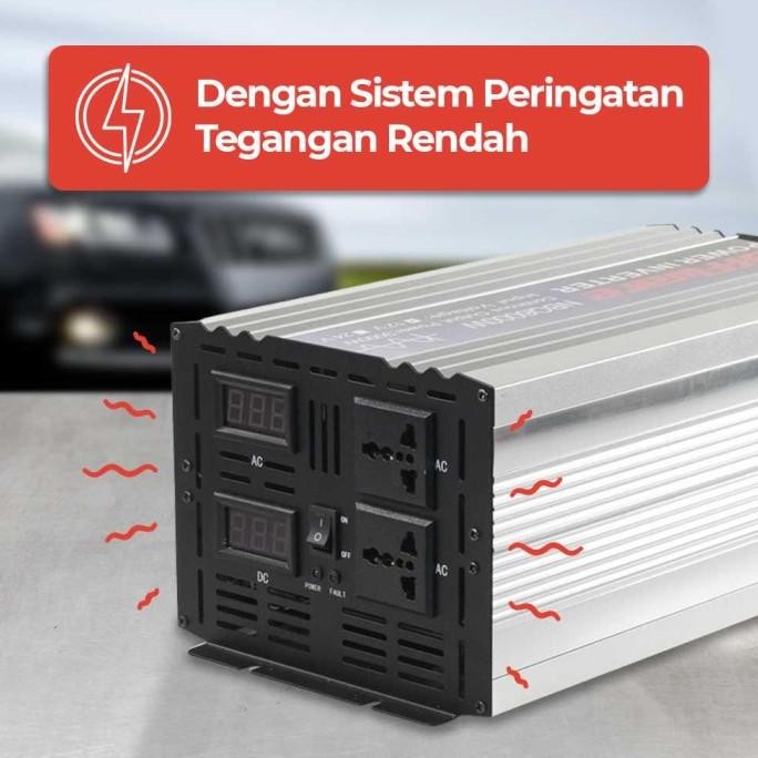 Diskon Power Inverter Sinus Murni Taffware Pure Sine Wave Pengubah Arus Listrik Dc 12V To Ac 220V 50