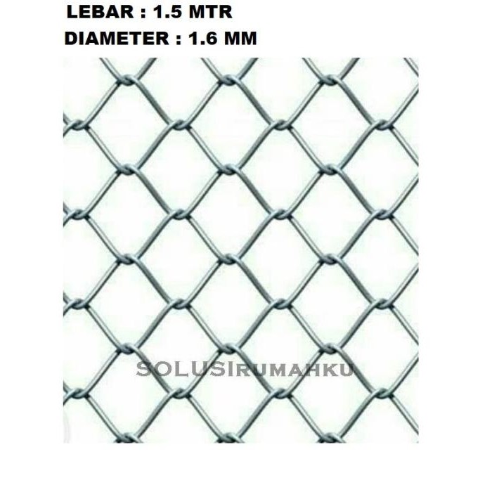 Diskon Kawat Harmonika 1.5 meter x tebal 1.6 mm Ram Wajik Kandang Hewan Pagar