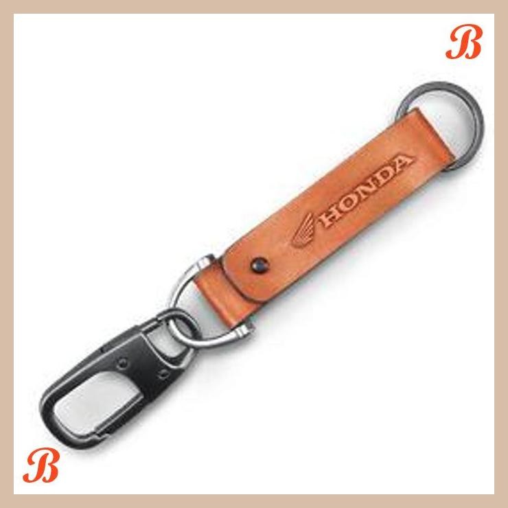 [SMM] HONDA LEATHER KEYCHAIN GANTUNGAN APPAREL HONDA ORI AHM AHGK0010014