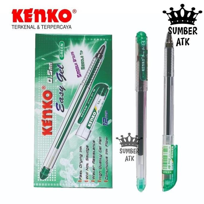 

Tersedia Gel Pen Easy Gel 0.5 Mm 12 Pcs 1 Lusin Kenko Pulpen Hitam , Biru , Merah , Orange , Violet , Green , Pink , Purple