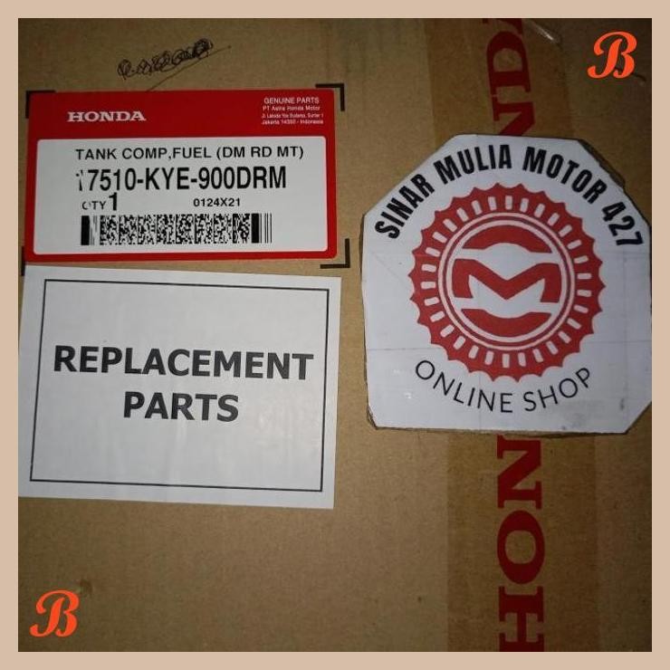 [SMM] TANK COMP TANGKI MEGAPRO NEW MONOSHOCK MERAH ORI AHM 17510KYE900DRM