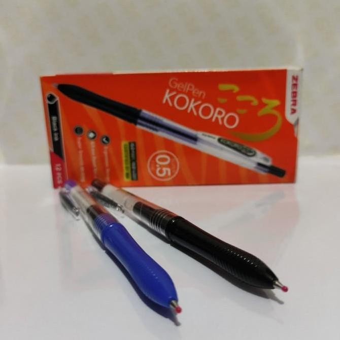 

Tersedia Pulpen Gel Kokoro 0.5 Zebra Hitam