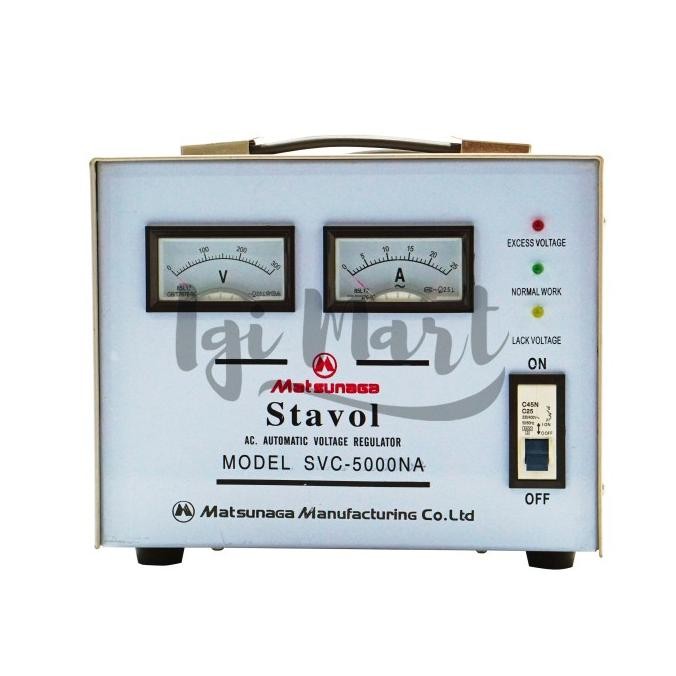 Stavolt SVC 5000W Matsunaga / Stabilizer SVC 5000VA MTS / 5000 Watt