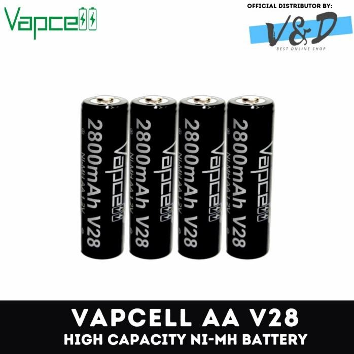 Terlaris Baterai Aa Vapcell 2800 Mah / Baterai Cas Aa