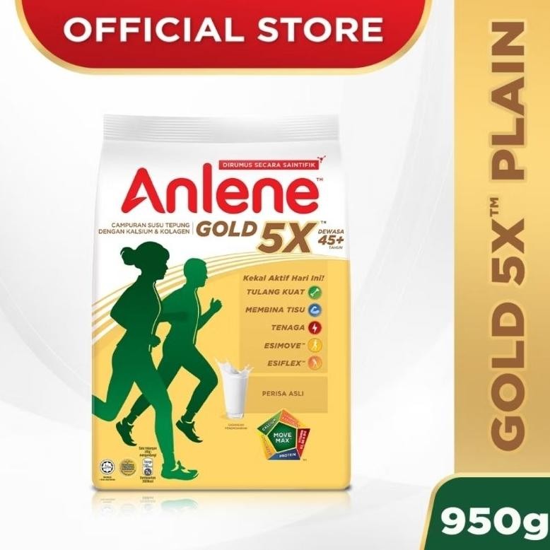 

ANLENE GOLD 5X 950G IMPORT MALAYSIA EXP 08-2026