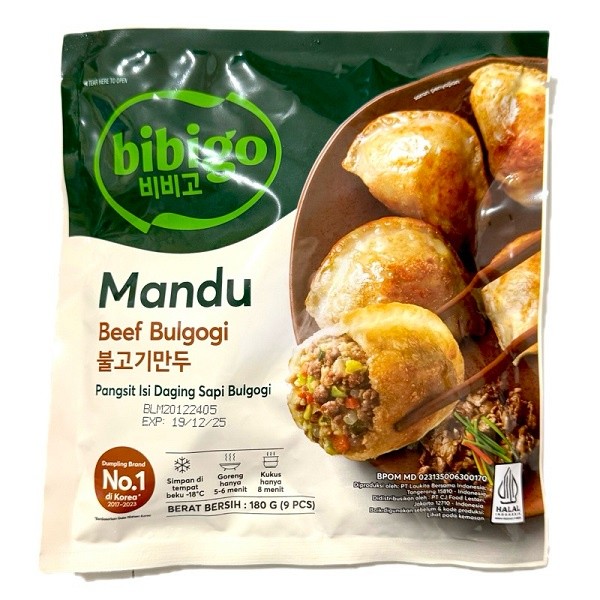 

CJ BIBIGO MANDU BEEF BULGOGI 180 GR