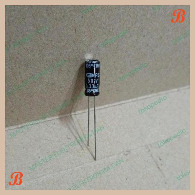 [MRD] 6668 KAPASITOR ELCO 0.33UF 0,33UF 0.33 0,33 UF 0U33 50V SAMWHA JEPANG