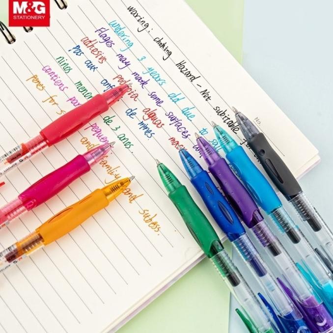 

Tersedia Pulpen Gel Pen R5 0.7Mm Rubber Grip / Pena Pulpen M&G Retractable