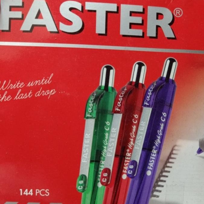

Tersedia Pulpen Faster C6 Cetek Sedus (12Pcs)