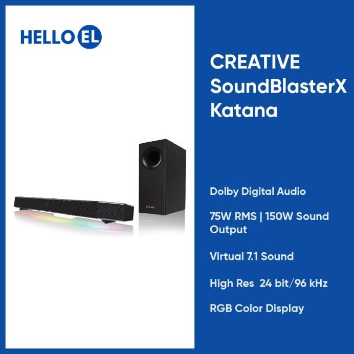 Terlaris Creative Sound Blasterx Sound Blaster X Katana Dolby Digital Sound Bar