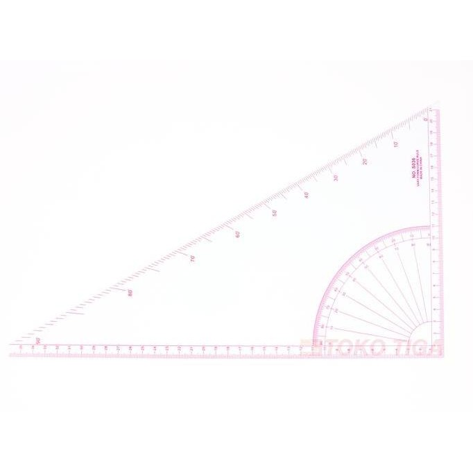 

siap kirim penggaris jahit/menjahit - pola busana baju segitiga 35 x 21 cm - s036