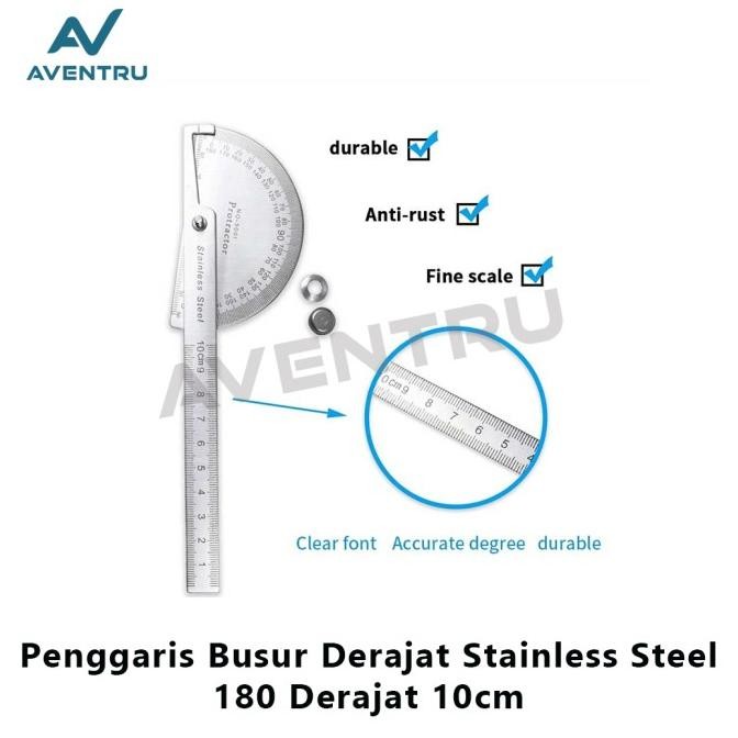 

siap kirim penggaris busur derajat stainless combi protractor alat ukur sudut