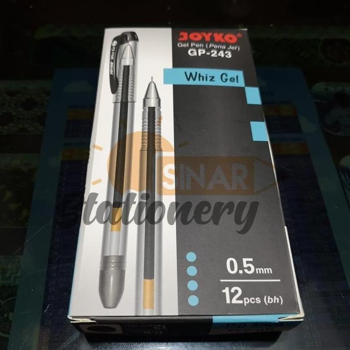 

Tersedia Pulpen Gp 243 Whiz Gel Joyko 0.5 Hitam 1Pak Isi 12Pc