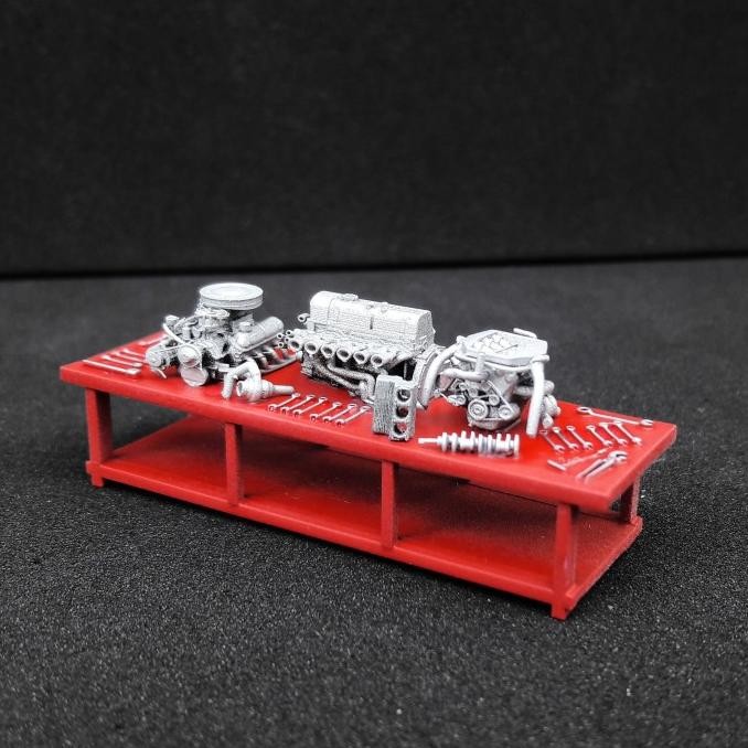 Accessories Bengkel Diorama Skala 1/64