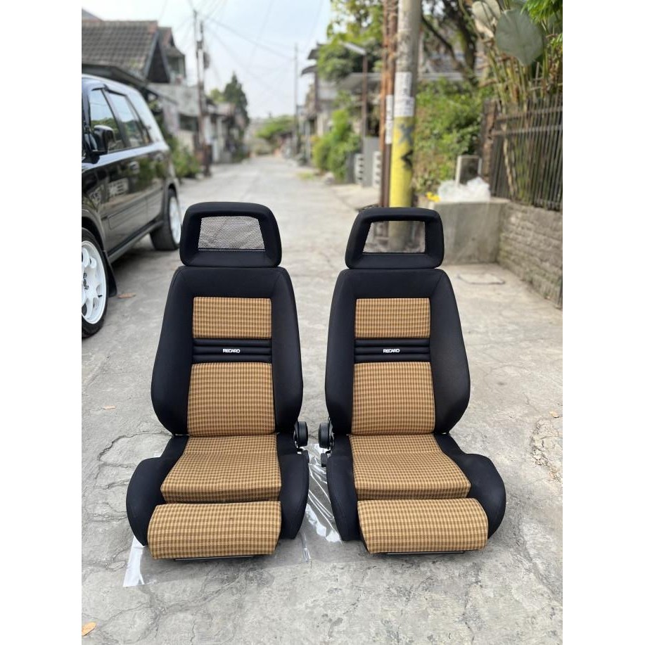 JOK RACING RECARO LX JARING TARTAN COKLAT UNIVERSAL PREMIUM