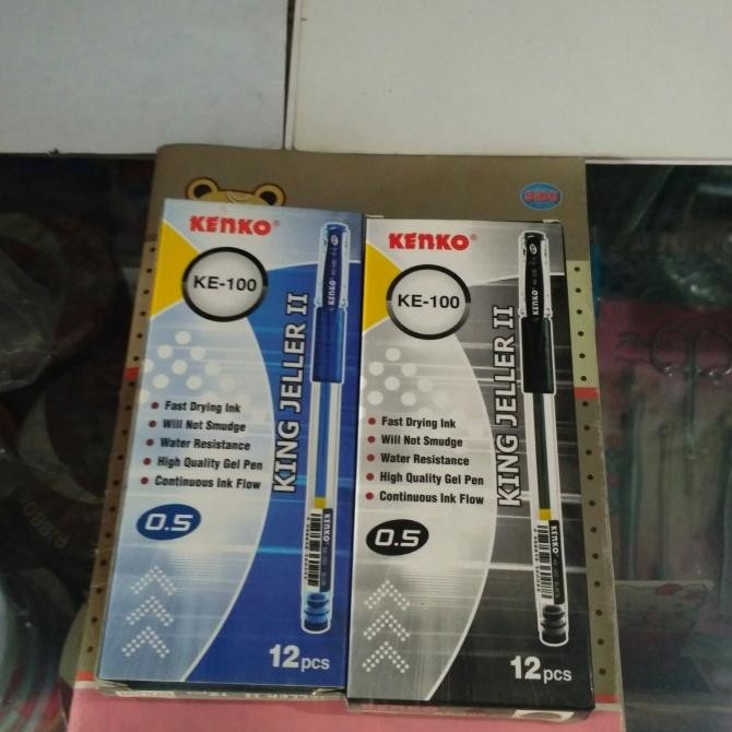 

Tersedia Pulpen Gel Pen Kenko Ke-100/Balpen King Jeller Ii 0,5 Mm.Kenko