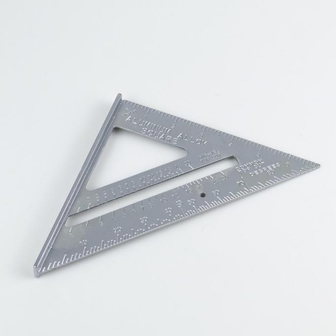 

siap kirim penggaris siku mistar triangle ruler aluminium penggaris besi gray