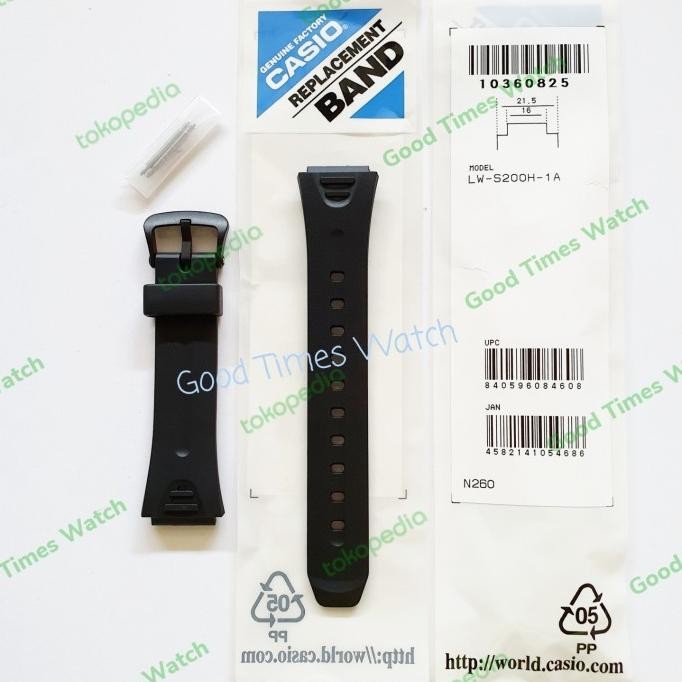 STRAP CASIO LW-S200H-1A LW S200H LW S200 Casio