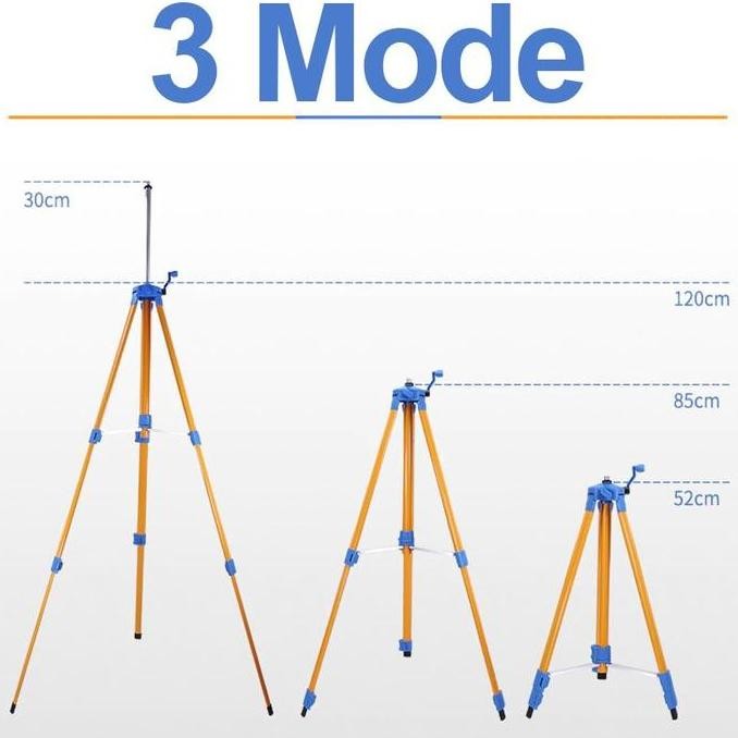 

ALLEFIX Tripod Laser Level Panjang 1,5 Meter Stand Holder untuk Self-Leveling Laser Digital Meteran dengan Tinggi Maksimal 1.5m dan Dilipat 3 Tingkat