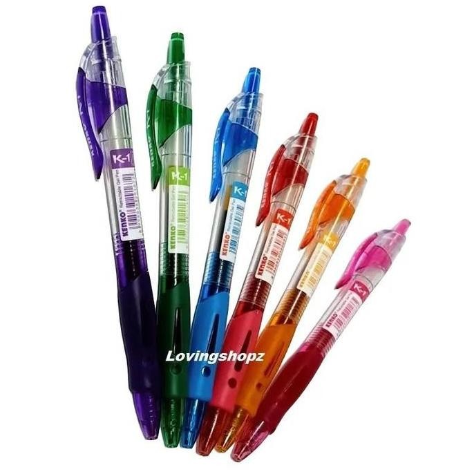 

Tersedia Pulpen Gel Kenko K-1 Cs6 Retraceable Set, Pulpen Gel 6 Warna Per Set Stationery Hijau Tinta Kantor