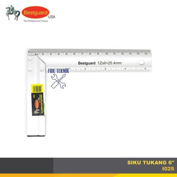 

siap kirim bestguard penggaris siku tukang pasekon waterpas 6 in i025