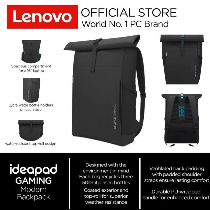 Tas Laptop Lenovo Backpack Ideapad Gaming Modern 16" Inch - (Original) New Stok
