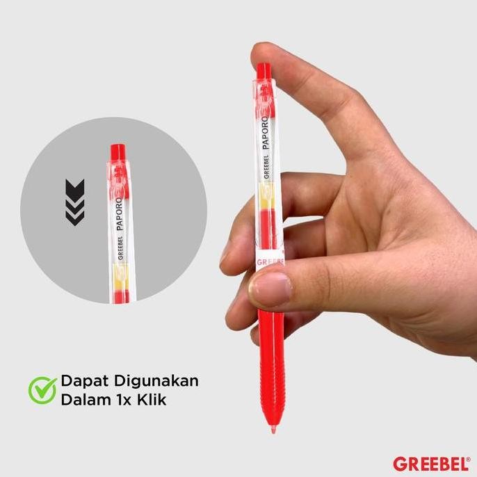 

Tersedia Greebel Pulpen Gel / Gel Pen Paporo Gp-507 0.5 Tinta Merah (12Pcs/Set) / Ballpen Gel Ballpoint Bolpen Bolpoin Pena Gel