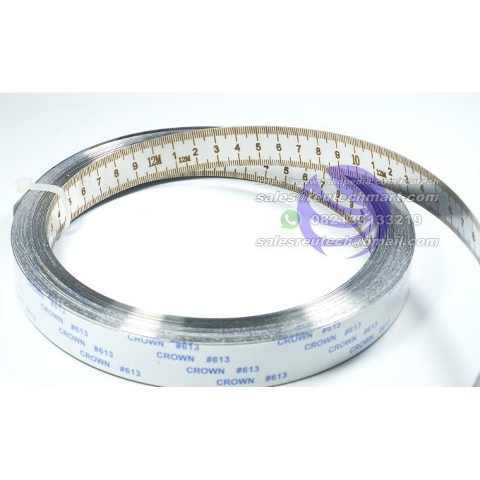 

siap kirim penggaris stainless 12 meter / penggaris besi 12m 20mm w/ double tape