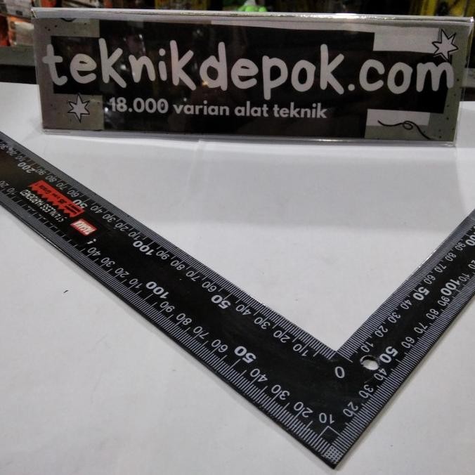 

siap kirim tasaka b7516 grade 1 penggaris siku tukang hitam try square 90 derajat