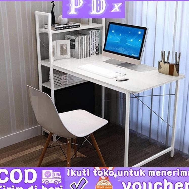 Meja Komputer/Meja belajar/Meja kantor/Meja pc/Meja 1 Meter/Lemari meja belajar(H table)