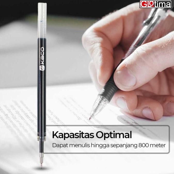 

Tersedia Kaco Isi Refill Pena Pulpen Gel 0.5Mm Tinta Hitam 5Pcs For Kaco Turbo