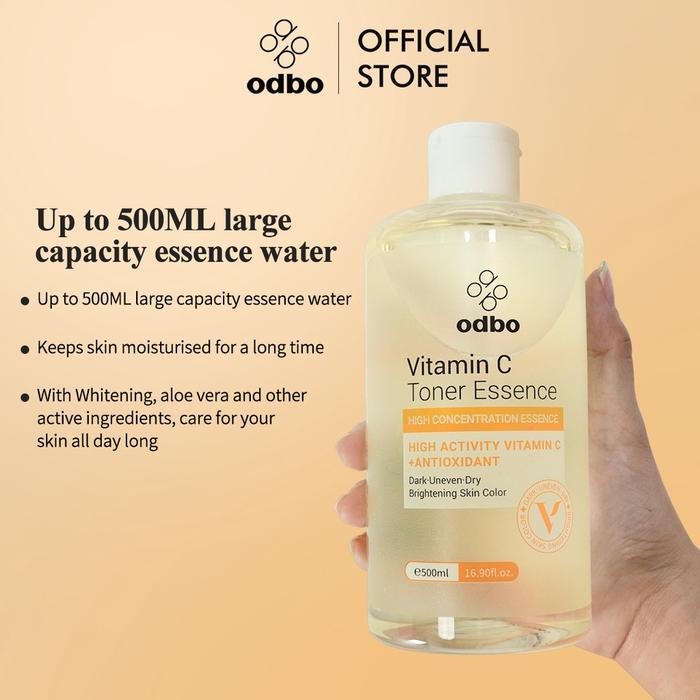 Ready Stock [ Original + Bpom ] Odbo Essence Toner Whitening Vitamin C Safi Wajah Brightening Centel