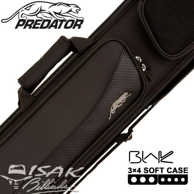 Predator Blak 3X4 Soft Cue Case - Tas Stick Billiard Biliar 3B4S Stik Co