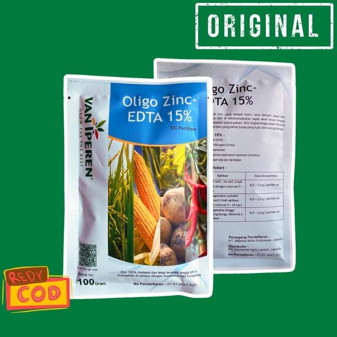 PUPUK MIKRO ZINC EDTA OLIGO ZN UNTUK PADI JAGUNG DAN CABAI - 100 g Tanah Tanaman