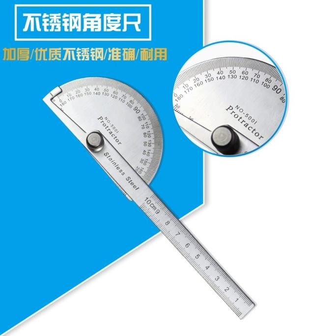 

siap kirim penggaris busur derajat protector stainless steel 180 derajat