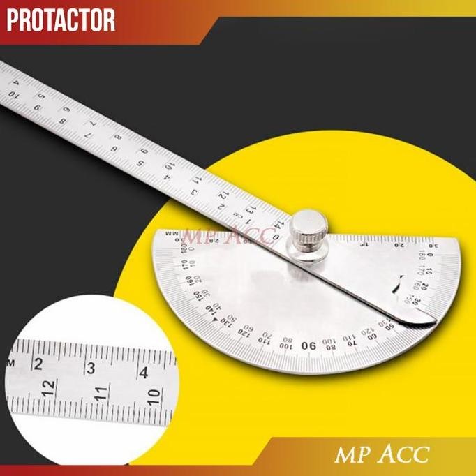 

siap kirim protractor penggaris jangka roundhead measuring ruler aluminium