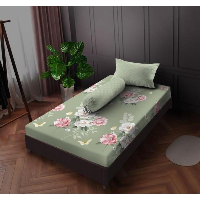 Sprei My Love Extra Single 120 x 200 Damara Motif Bunga Aesthetic  Tinggi 20