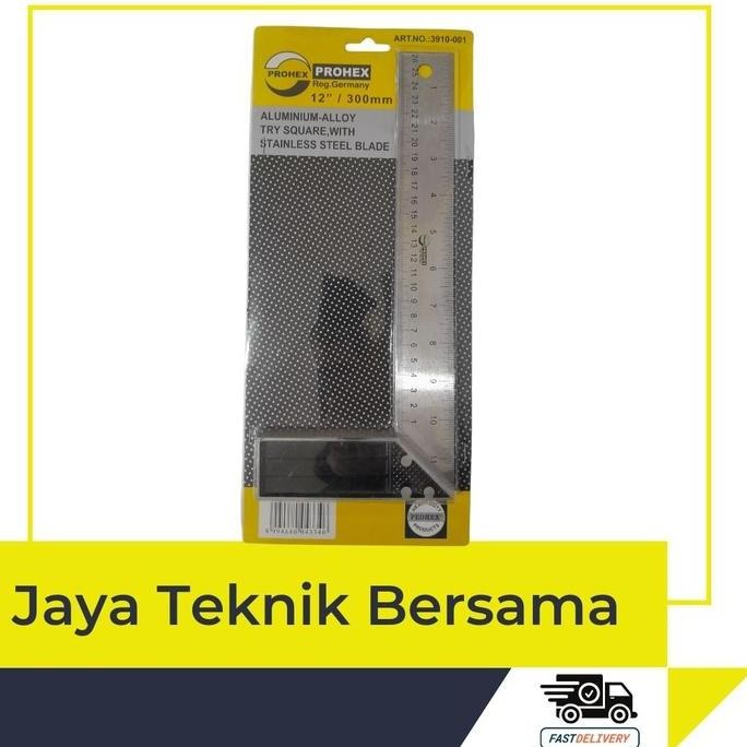 

siap kirim penggaris siku tukang 12" inch / 30cm prohex murah berkualitas