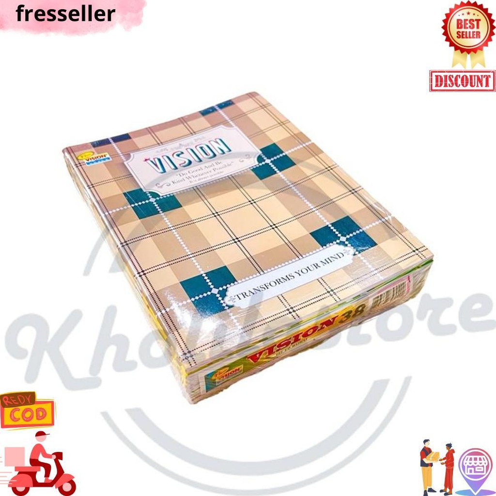 

Buku Tulis Vision 38 Lembar Isi 10 Pcs D Sale