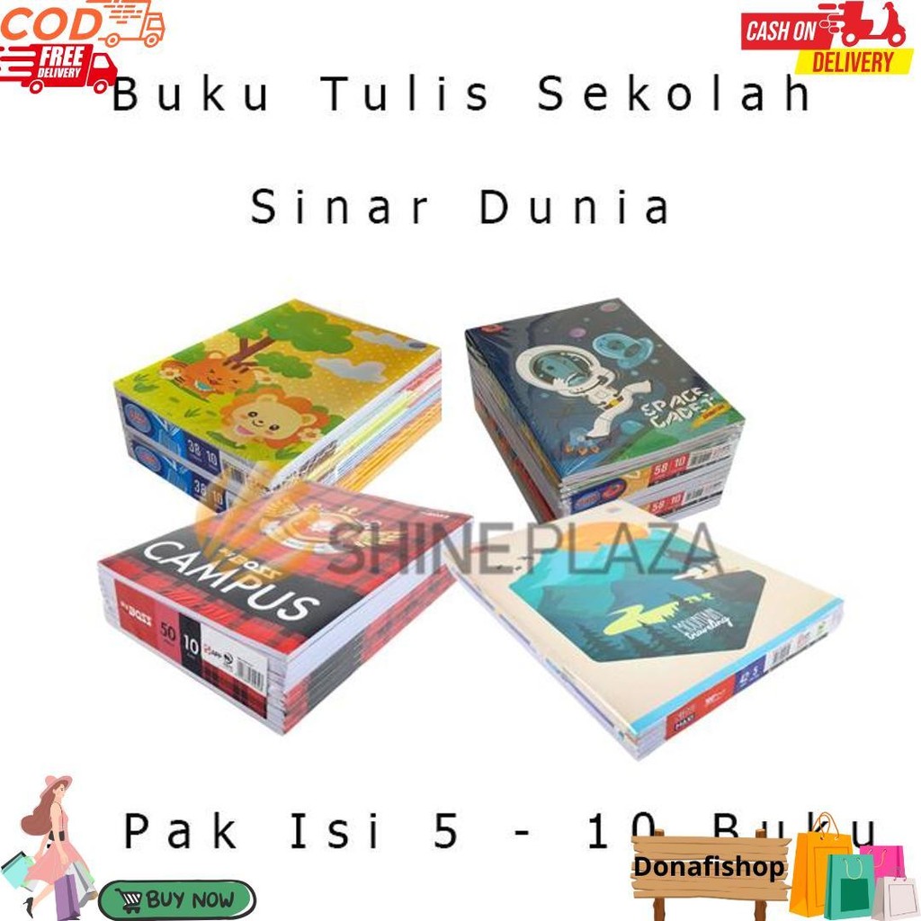 

[Pack] Buku Tulis Sekolah Anak Sidu Big Boss Skola 38 42 50 58 78 100 Lembar 1 Pak Sinar Dunia Bigboss Maxi D Promo Puncak