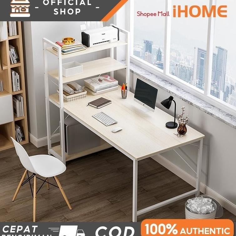 Meja Komputer / Lemari Meja Belajar (H Table)