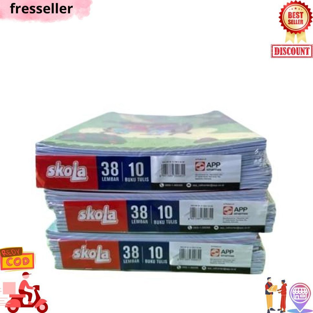 

Tbmo Buku Tulis Skola By Sinar Dunia 38 Lembar Sinar Dunia Per Pack Isi 10 Pcs D Gratis Ongkir