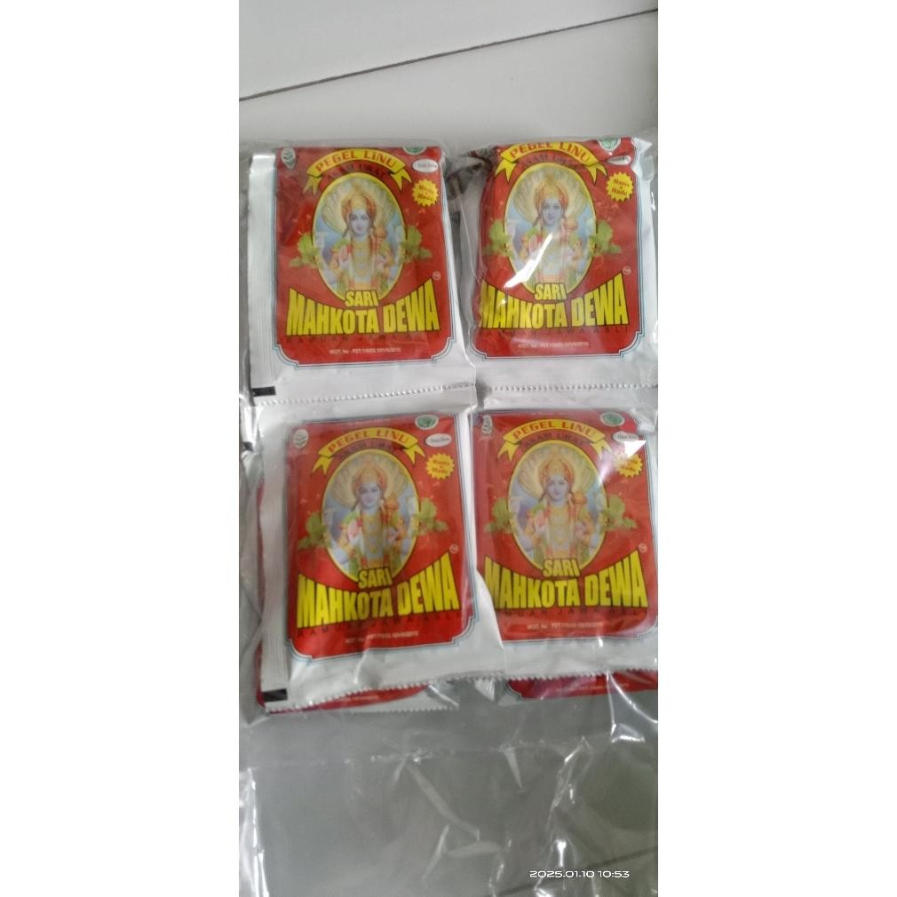 

Jamu Mahkota Dewa 1 Pack Isi 12 Sachet