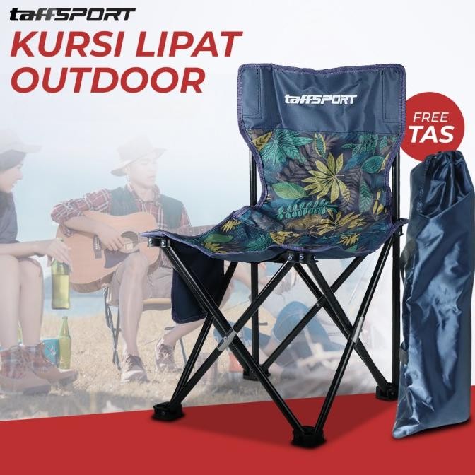 Kursi lipat Taffsport Kursi Mancing Piknik camping Foldable Kuat