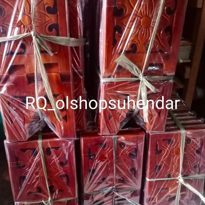 Rekal alqur'an meja lipat 18 centi model ukir murah