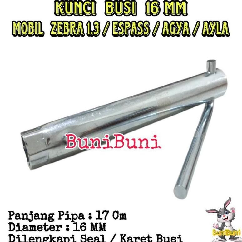 Promo Kunci Busi Zebra 1.3 / Kunci Busi Pipa Untuk Mobil Zebra 1.3 S89 / Espass / Agya / Ayla / Taru